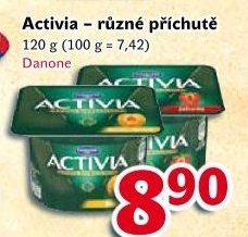 Jogurt ochucený Activia Danone