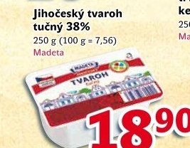 Tvaroh tučný Jihočeský Madeta