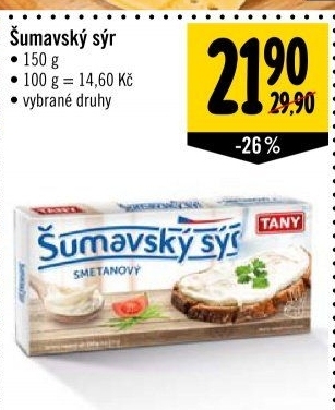 Sýr tavený Šumavský Tany
