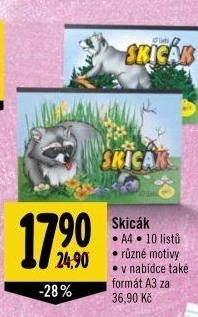 Skicák A4