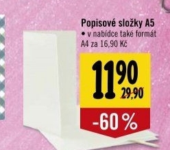 Popisovací složka A5
