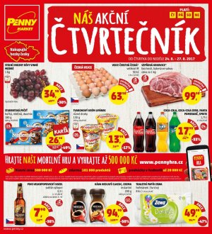 akční leták Penny Market 24.8.2017-27.8.2017