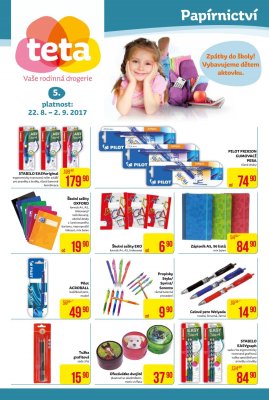 akční leták Teta drogerie 22.8.2017-2.9.2017
