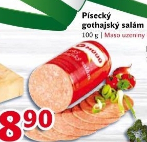 Salám Gothaj Maso uzeniny Písek