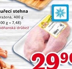 Stehna kuřecí mražená Vodňanské kuře