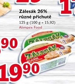Sýr termizovaný Zálesák Mlékárna Valašské Meziříčí