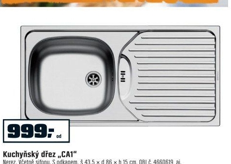 Pyramis Nerezový dřez CA1 - OBI akcniletaky.com