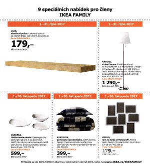akční leták IKEA 24.8.2017-31.7.2018