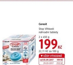 Pohlcovač vlhkosti Aero 360° Ceresit - náhradní tablety - dm drogerie akcniletaky.com