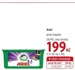 Prací kapsle 3v1 Ariel