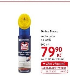 Pěna na čištění koberců a textilie Omino Bianco