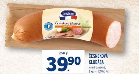 Česneková klobása Spécialités Francaises