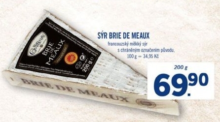 Sýr Brie de Meaux Fromagerie les Courtenay