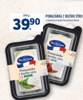 Pomazánka z kozího sýru Duc De Coeur