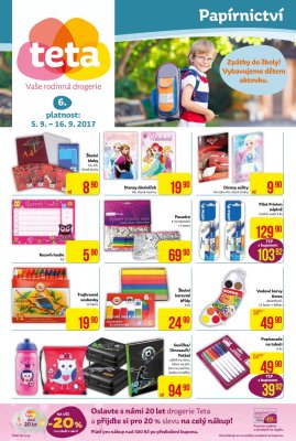 akční leták Teta drogerie 5.9.2017-16.9.2017