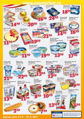 akční leták ESO MARKET 13.9.2017-24.9.2017