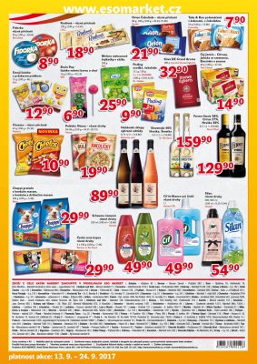 akční leták ESO MARKET 13.9.2017-24.9.2017