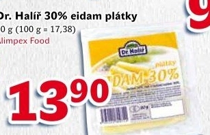 Sýr Eidam 30% Dr.Halíř