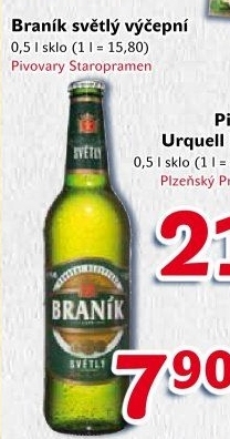 Pivo světlé výčepní 10° Braník