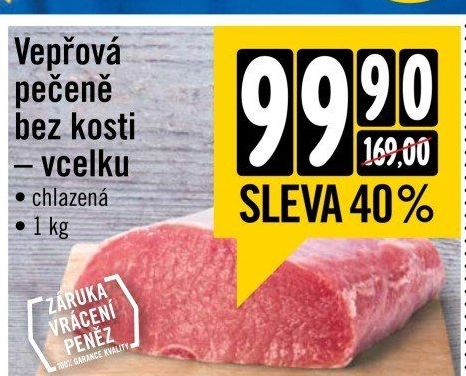 Vepřová pečeně bez kosti