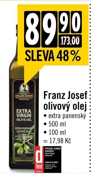 Olivový olej extra panenský Exclusive Kaiser Franz Josef
