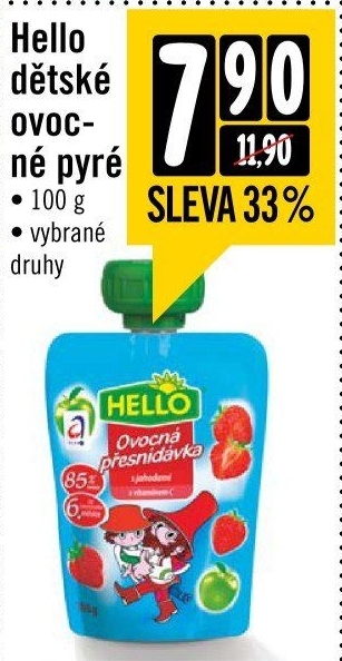 Ovocná kapsička Hello