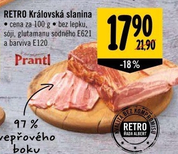Královská slanina Albert Retro
