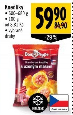 Plněné knedlíky mražené Don Peppe