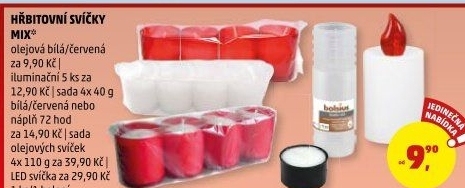 Svíčka hřbitovní olejová