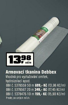 Armovací tkanina Debbex 145 g 1 m x 50 m