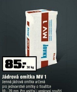 Knauf Jádrová omítka jemná MV1