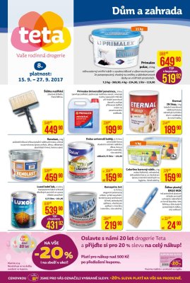 akční leták Teta drogerie 15.9.2017-27.9.2017