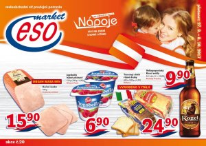 akční leták ESO MARKET 27.9.2017-8.10.2017