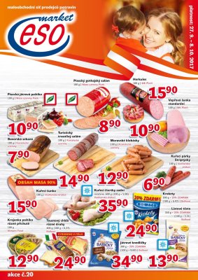 akční leták ESO MARKET 27.9.2017-8.10.2017