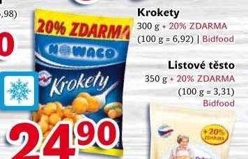 Krokety mražené Nowaco