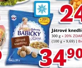 Knedlíčky játrové Dobroty Babičky Kláry