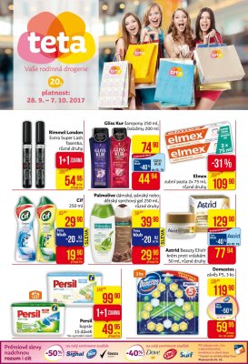 akční leták Teta drogerie 28.9.2017-7.10.2017