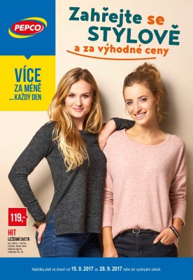 akční leták PEPCO 15.9.2017-28.9.2017