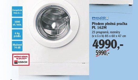 Pračka Philco PL 162 M