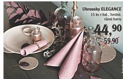 Papírové ubrousky 3vrstvé