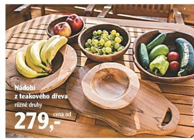 Nádobí z teakového dřeva