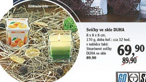 Svíčka vonná ve skle