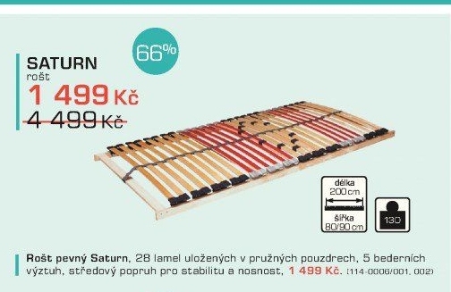 Lamelový rošt Saturn