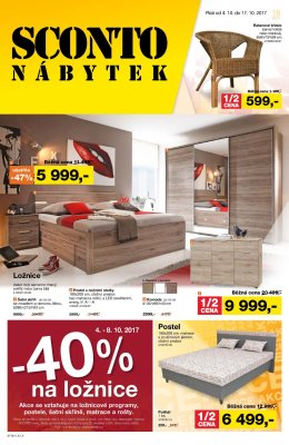 akční leták Sconto nábytek 4.10.2017-17.10.2017