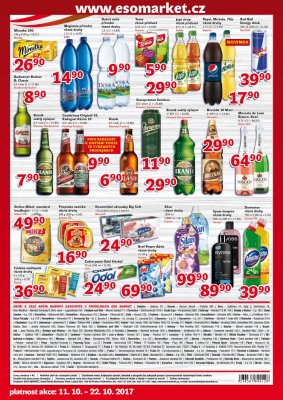 akční leták ESO MARKET 11.10.2017-22.10.2017
