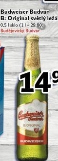 Pivo světlý ležák B: Original Budweiser Budvar