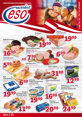 akční leták ESO MARKET 11.10.2017-22.10.2017