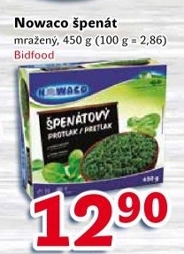 Špenát mražený Nowaco