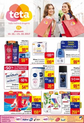 akční leták Teta drogerie 12.10.2017-21.10.2017