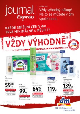 akční leták dm drogerie 11.10.2017-7.11.2017